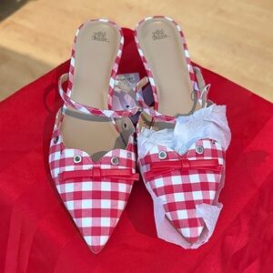 wild fable Red Gingham Pointed Heels